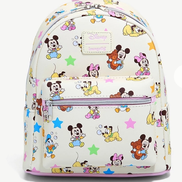 NWT Loungefly Baby Mickey and Friends backpack and cardholder - Picture 6 of 16
